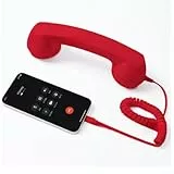 Jotekonoby Typ-C Kabelgebundener Retro-Telefonhörer Festnetz-Empfänger, kompatibel mit Smartphones und Tablets, High-Fidelity-Lautsprecher für klare Anrufe