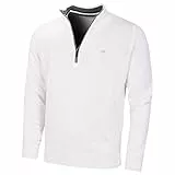 Calvin Klein Golf Herren Baumwollpullover - Weiß Sport - L