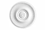 HEXIM Perfect Stuckrosette - Deckenrosette aus PU hartschaum, robust, Zierelement (B3059 - Ø 522 mm) Kronleuchter Umrandung Medaillon Innendekor
