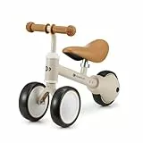 Kinderkraft Laufrad Cutie, Lernlaufrad, Kinderlaufrad, Lauflernrad, Fahrrad ohne Pedale, Dreirad, Aus Metall, Modernes Design, Sichere Konstruktion, für Kinder ab 1 Jahr, Beige