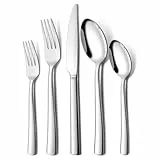 Besteck Set 12 Personen, 60 teilig Edelstahl Besteckset, Essbesteck Set mit Messer Gabel Löffel, Hochwertiges Edelstahlbesteck, Hochglanzpoliert & Spülmaschinenfest