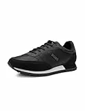 BOSS Herren Parkour Runn Sneaker, Schwarz Onyx, 43 EU