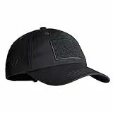 IDOGEAR Taktische Militär-Baseballkappe Passgenaue Kappe für Männer und Frauen für Outdoor-Aktivitäten(Black)