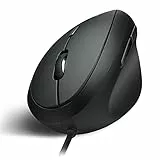 Perixx PERIMICE-519 Ergonomische Maus - Vertikales Design - kleine Handgrößen oder für Unterwegs - USB kabelgebunden für PC und Laptop