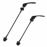 Vxiwscy Fahrrad Schnellspanner Set 2 Stück, Ultraleicht, Schwarz, für Vorder- und Hinterrad, Kompatibel mit Mountainbike und Rennrad, Aus Robuster Aluminiumlegierung, Einfache Montage, 140mm/180mm