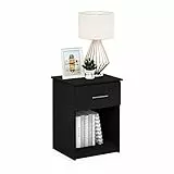 Furinno Tidur Nachttisch mit Griff und Einer Schublade, Americano