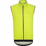 Ziener Herren NECHAMUS Windweste - Fahrrad,Outdoor,Sport - Winddicht|atmungsaktiv|wasserabweisend, Lime, 48
