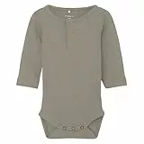 NAME IT Baby - Jungen Nbmkab Ls Body Noos, Pure Cashmere, 86
