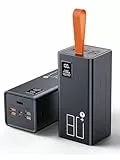 Power Bank 80000mAh, große powerbank, Externer Handyakku PD 30W& QC 4.0 Schnell Aufladende Powerbank, USB C 5 Ausgängen & 2 Eingängen mit LED Display Tragbares Ladegerät für iPhone,Camping, Outdoor