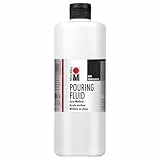 Marabu 12320016885 - Pouring Fluid Acrylmedium 750 ml, Dünnflüssiges Medium für Gießanwendungen und Fließtechniken, verbessert die Verlaufseigenschaften von Acrylfarben, nicht vergilbend