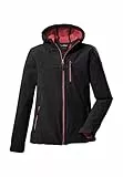 Killtec Mädchen Softshelljacke Softshell Jacke mit Kapuze Girls Softshelljacke wasserabweisend 00238-dunkelanthra 164