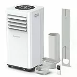 Klimaanlage Mobil 7000 BTU, Mobile Klimaanlage 4-in-1, Kühlung, Entfeuchtung und 2-Stufiger Belüftung, Mobiles Klimagerät mit Abluftschlauch, Digitalanzeige, 24h-Timer, Kühlfläche bis zu 68 m³(25㎡)