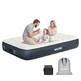 NALONE Luftmatratze 2 Personen, Luftmatratze selbstaufblasend mit integrierter Elektrischer Pumpe 191x137x33cm Luftbett Selbstaufblasend in 2 Minuten, Aufblasbare Matratze für Camping & Heimgebrauch