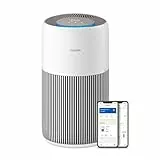 Philips Luftreiniger 2200 Series, HEPA NanoProtect + Aktivkohlefilter, CADR 400m?/h fŸr 104m?, Allergiker, Ultra-leise, Intelligenter und langlebiger Filter (AC2210/10)