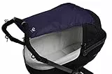 Altabebe (AL7010-01) Universal Sonnensegel mit UV Schutz 50+ für Kinderwagen Babywanne - reißfester Baby Sonnenschutz zum aufrollen - Farbe: marine