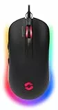 Speedlink TAUROX Gaming Maus mit Kabel - konfigurierbare RGB Beleuchtung, 5 programmierbare Tasten, zwei DPI-Schalter bis 7.200 dpi, kabelgebunden, stoffummanteltes Kabel, schwarz