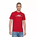 FILA Unisex Brill Tee T-Shirt, True Red, L