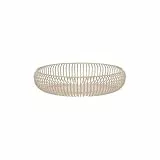 blomus -LITO- Bowl | Obstschale aus Stahl | Dekoschale mit Streben | Farbe Nomad | Größe L Ø36 x 8H cm