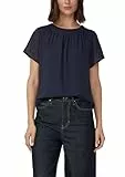 s.Oliver Luftige Chiffon-Bluse mit gesteppter Raffung