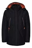 FQ1924 Abbe Herren Übergangsjacke Parka leichte Winterjacke, Größe:L, Farbe:Black Beauty (193911)