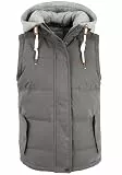 OXMO Lewonda Damen Weste Steppweste Outdoor Weste, Größe:L, Farbe:DARK GREY (792890)