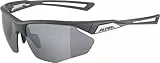 ALPINA NYLOS HR, Sportbrille für Erwachsene, midnight-grey matt, One Size, 100% UV-A-,B- und C-Schutz