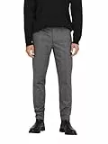 ONLY & SONS Herren Chino Hose ONSMARK Slim Check 9887 - Slim Fit - Stretch, Größe:32W / 32L, Farbe:Limestone 22019887