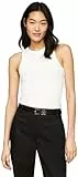 Tommy Hilfiger Damen Top Slim Rib Tank Top mit Stretch, Weiß (Ecru), S