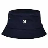 Bucket Hat Herren – kleines Logo, Marineblau