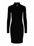 PIECES Damen Pcmilka Cut Out Dress Kac Kleid, Schwarz, M EU