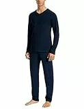 Uncover by Schiesser Herren Schlafanzug lang, Nachtblau, 54
