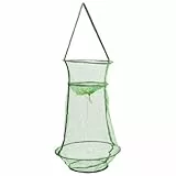 LIOOBO Fisch-Reuse Faltbare Köderfischreuse Gefaltet Fischernetz Fishing Köderfischreuse Reuse Fischernetz zum Fangen Aller Fischarten, Krebse, Flusskrebs (Grün)