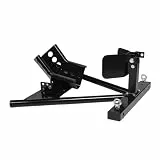 Relaxdays Motorrad Ständer, Vorderrad, für Räder Ø 15–21 Zoll, 450 kg, Stahl, Motorradwippe Anhänger & Garage, schwarz