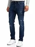 Indicode Herren INSmalinos Jeanshose aus Baumwolle mit 5 Taschen | Herrenhose Herrenjeans Denim Männer Blue, 34/32