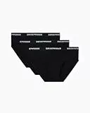 Emporio Armani Herren Slips (3er Pack), Schwarz/Schwarz/Schwarz, M