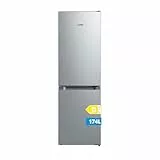 Comfee RCB169DS3 Kühlschrank mit Gefrierfach 150cm Höhe/Kühl-/Gefrierkombination Freistehend/Low Frost/174L/leise Kühlgefrierkombi 38dB/Einstellbare Kühlschranktemperatur/LED-Licht/156 kWh/Jahr/Silber