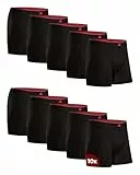DANISH ENDURANCE Bambus Boxershorts Herren (6er/10er Pack), Superweich & Atmungsaktiv, Unterhosen Herren mit oder ohne Eingriff Schwarz XL