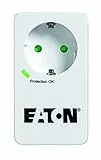 Eaton Mehrfachsteckdose/Blitzschutz - Protection Box 1 Tel@ DIN (1 Schuko Buchse, Telefon Schutz) - PB1TF - Weiß & Schwarz
