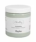 Rayher Chalky, Kreidefarbe auf Wasserbasis, antikgrün, für Shabby-Chic, Vintage- und Landhaus-Stil-Looks, Dose 230 ml, 35048443