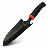 BRADAS® Blumenkelle DE LUXE Arbeitsbreite 6 cm | Handliche Schaufel Pflanzkelle Für Kleinere Pflanzarbeiten | Rutschfester & Ergonomischer Griff Gartenschaufel Aus Qualitätsstahl Gartenwerkzeuge