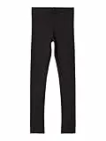 NAME IT Mädchen Basic-Leggins Bio-Baumwolle schwarz 128