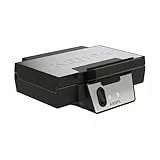 Krups FDK Iconic Waffeleisen, 850 W, keramikbeschichtete Antihaft-Platten, ikonisches Design, vertikale Aufbewahrung, benutzerfreundlich, Schwarz/Edelstahl, FDK261