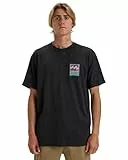 Billabong Herren Stamp SS T-Shirt, Washed Black, XL