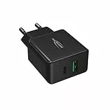 Ansmann USB Ladegerät 18 W mit Power Delivery & Quick Charge 3.0 schwarz