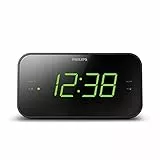 Philips Audio TAR3306 Wecker mit Radio und großem Display, Doppelalarm, Sleep Timer & Schlummerfunktion