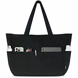 HOMESPON Handtasche Damen Tote Bag Shopper Groß Umhängetasche Cord Crossbody Beuteltasche Schultertasche Stoffbeutel für Einkaufen Schule Arbeit Reisen
