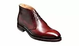 BARKER Orkney Chukka Leather Boot Handcrafted Men's Boot, cherry, 44 EU