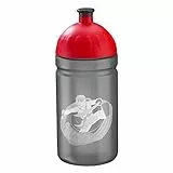 Step by Step Trinkflasche Ninja Yuma, schwarz-rot, auslaufsicher, spülmaschinenfest, BPA-frei, für Schule, Kindergarten, heiße und kohlensäurehaltigen Getränke, 0,5L