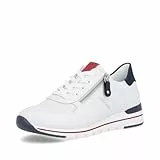 Remonte Damen Low-Top Sneaker R6705, Frauen Halbschuhe,lose Einlage,Laufschuhe,straßenschuhe,Strassenschuhe,Sportschuhe,Weiss Kombi (82),39 EU