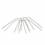 Windhager Vogel und Taubenabwehr Spikes Set, Vogelabwer, Taubenspikes, Taubenabwehrspitzen Zubehörset, Edelstahl-Spikes, 30 Stück